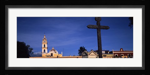 Framed Low angle view of a church, Cholula, Puebla State, Mexico Print