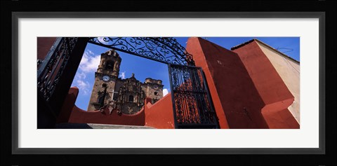 Framed Gate Leading to La Valenciana Church, Guanajuato, Mexico Print