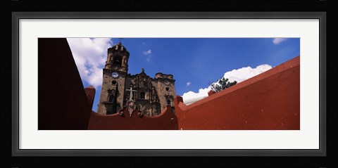 Framed Low angle view of a church, La Valenciana Church, Guanajuato, Mexico Print