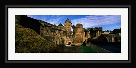 Framed Low angle view of a castle, Chateau de Fougeres, Fougeres, Ille-et-Vilaine, Brittany, France Print