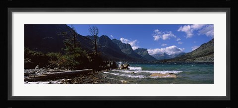 Framed St. Mary Lake, US Glacier National Park, Montana Print