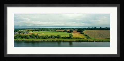 Framed Countryside, Kiel Canal, Kiel, Schleswig-Holstein, Germany Print