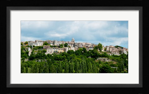 Framed Town on a hill, Sault, Vaucluse, Provence-Alpes-Cote d'Azur, France Print