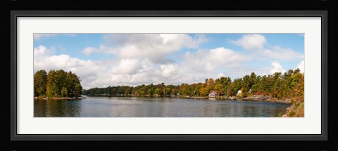 Framed Moon River, Bala, Muskoka, Ontario, Canada Print