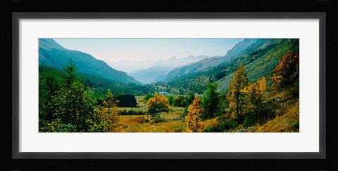 Framed Estenc Valley in autumn, French Riviera, Provence-Alpes-Cote d'Azur, France Print
