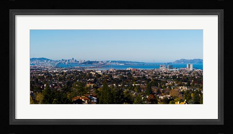 Framed Buildings in a city, Oakland, San Francisco Bay, California Print