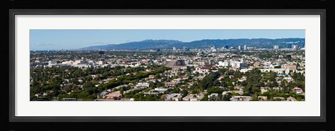 Framed Cityscape, Culver City, Century City, Wilshire Corridor, Westwood, West Los Angeles, California, USA Print