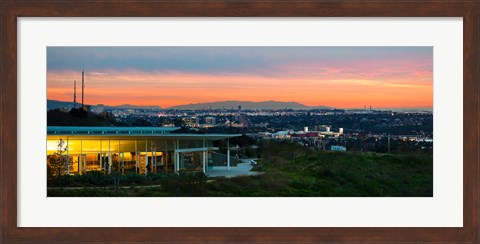 Framed City at Dusk, Baldwin Hills Scenic Overlook, Culver City, Los Angeles County, California, USA Print