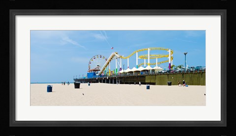 Framed Pacific park, Santa Monica Pier, Santa Monica, Los Angeles County, California, USA Print