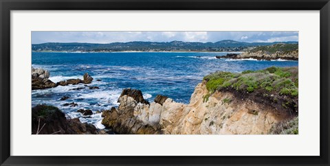 Framed View of Ocean, Point Lobos State Reserve, Carmel, Monterey County, California Print