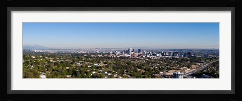 Framed Century City, Wilshire Corridor, Westwood, West Los Angeles, California, USA Print