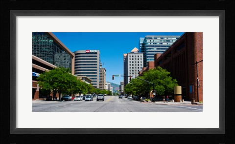 Framed Downtown Salt Lake City, Salt Lake City, Utah Print