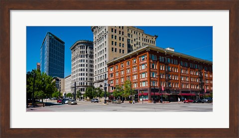 Framed Buildings in a downtown district, Salt Lake City, Utah Print