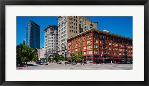 Framed Buildings in a downtown district, Salt Lake City, Utah Print