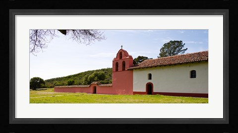 Framed Church in a field, Mission La Purisima Concepcion, Santa Barbara County, California, USA Print