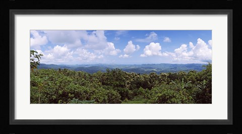 Framed Clouds over mountains, Flores Island, Indonesia Print
