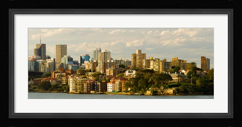 Framed Buildings at the waterfront, Sydney Harbor, Sydney, New South Wales, Australia Print