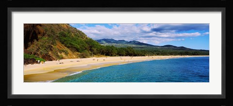Framed Makena Beach, Maui, Hawaii Print