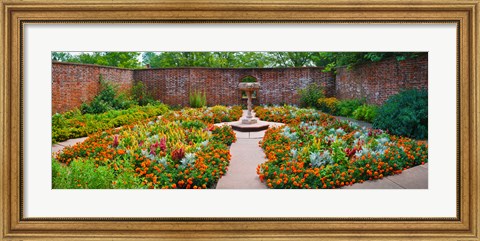 Framed Latham Memorial Garden at Tryon Palace, New Bern, North Carolina, USA Print