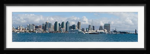 Framed View of San Diego from the Waterfront Print
