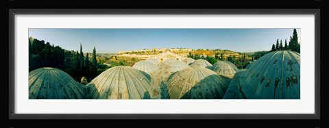 Framed Domes at the Church of All Nations, Jerusalem, Israel Print