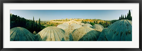Framed Domes at the Church of All Nations, Jerusalem, Israel Print