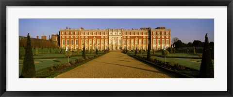 Framed Facade of the palace, Hampton Court, Richmond-Upon-Thames, London, England Print