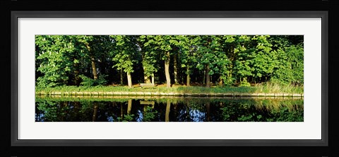 Framed Canal near Lisse, Netherlands Print
