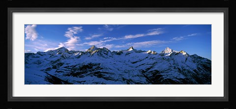 Framed Swiss Alps from Gornergrat, Switzerland Print