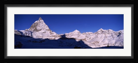 Framed Mt Matterhorn from Riffelberg, Zermatt, Valais Canton, Switzerland Print