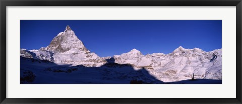 Framed Mt Matterhorn from Riffelberg, Zermatt, Valais Canton, Switzerland Print