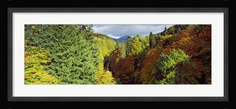 Framed Canyon at Killiecrankie, River Garry, Pitlochry, Perth And Kinross, Scotland Print