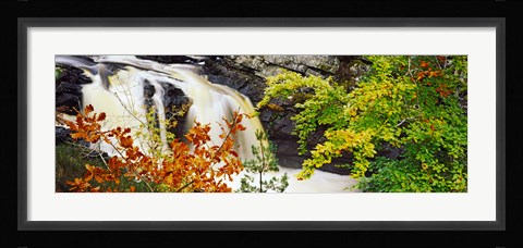 Framed Rogie Falls, Black Water, Garve, Ross-Shire, Scotland Print
