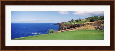 Framed Coastline, Black Rock, Maui, Hawaii Print