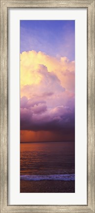 Framed Clouds over the pacific ocean, Hawaii, USA Print