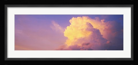 Framed Clouds in the sky at dusk, Hawaii, USA Print
