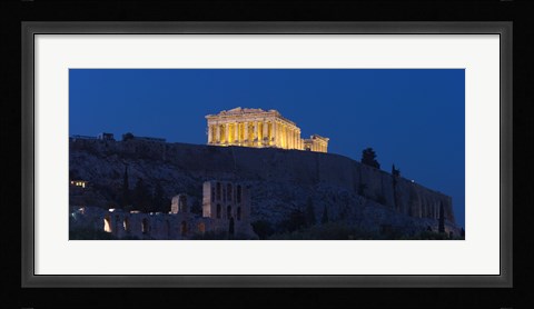 Framed Parthenon at dusk, Athens, Greece Print