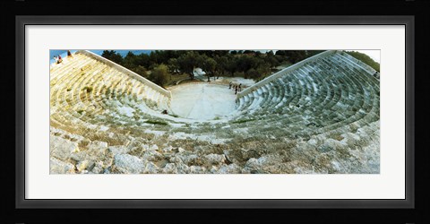 Framed Ancient antique theater in Kas, Antalya Province, Turkey Print
