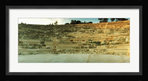 Framed Ancient antique theater in Kas at sunset, Antalya Province, Turkey Print