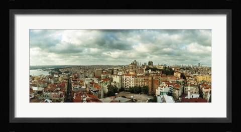 Framed City view, Istanbul, Turkey Print