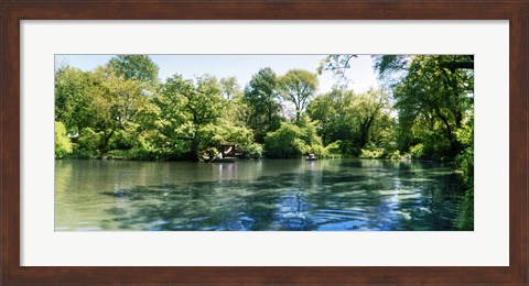 Framed Pond in the Central Park, Manhattan, New York City, New York State, USA Print