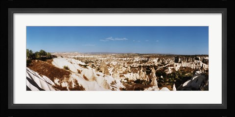 Framed Rock formations on a landscape, Cappadocia, Central Anatolia Region, Turkey Print