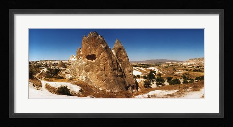 Framed Brown rocks, Cappadocia, Turkey Print
