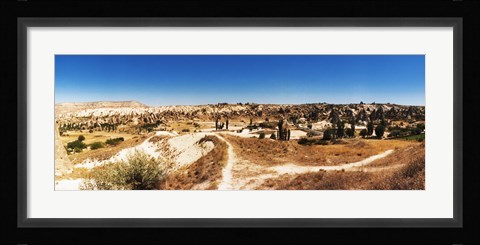 Framed Road passing through Cappadocia, Central Anatolia Region, Turkey Print