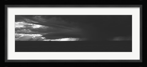 Framed Dark storm clouds in the sky, New Mexico, USA Print