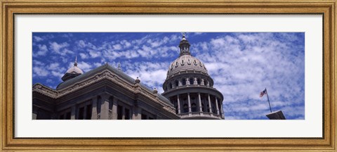 Framed Low angle view of the Texas State Capitol Building, Austin, Texas, USA Print