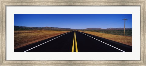 Framed Highway passing through a landscape, New Mexico Print
