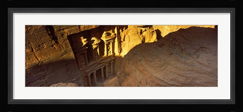 Framed Treasury at Petra, Wadi Musa, Jordan Print