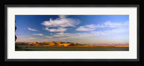 Framed Clouds over a desert, Jordan Print