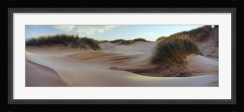 Framed Sculpted dunes at the Sands of Forvie, Newburgh, Aberdeenshire, Scotland Print